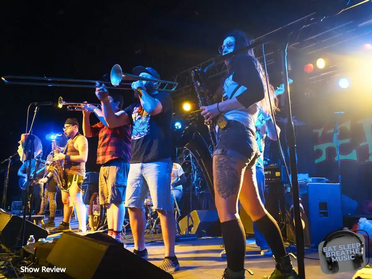 The Backyard Superheroes performing live on stage at Skanksgiving 2024 at Starland Ballroom in Sayreville NJ | Reviews | Eat Sleep Breathe Music